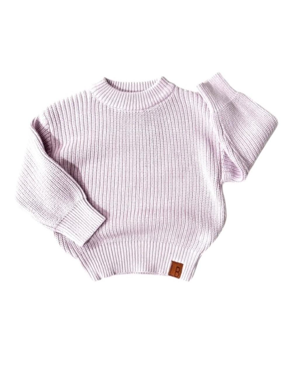 Little Bipsy Chunky Sweater Lavender Purple 12-18 months EUC